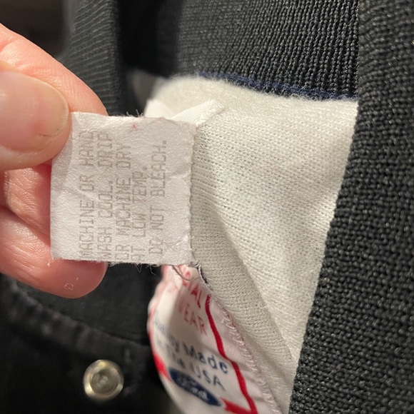 Ford Racing Men's Medium Satin Jacket Snap Button Up Black USA Made vintage - Picture 5 of 10